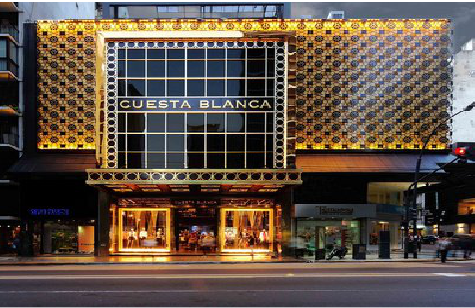 浮梁门头设计与商业空间的纽带。