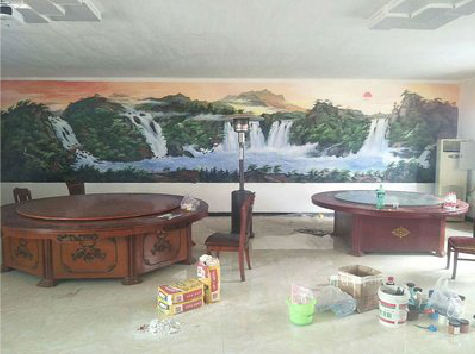 浮梁墙绘-写实风景