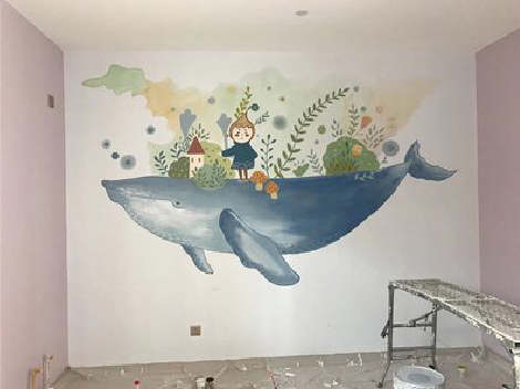 浮梁手绘墙的特点及优势。